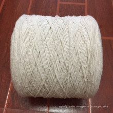 Cotton polyester blended Ne5-8s white yarn for candle wick